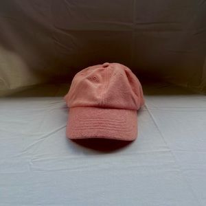 pink textured baseball hat